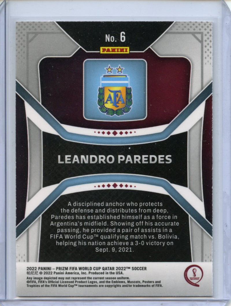 2022 Panini Prizm FIFA World Cup Qatar Leandro Paredes