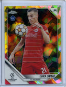 2021-22 Topps Chrome Sapphire UEFA Luka Sucic Yellow 23/99