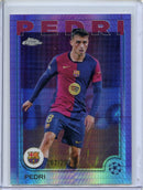 2024-25 Topps Chrome UEFA Club Comps Pedri Violet Prism 262/299