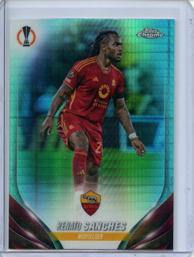 2023-24 Topps Chrome UEFA Renato Sanches Aqua Prism Refractor