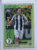 2024-25 Topps Chrome UEFA Club Comps Kenan Yildiz Refractor