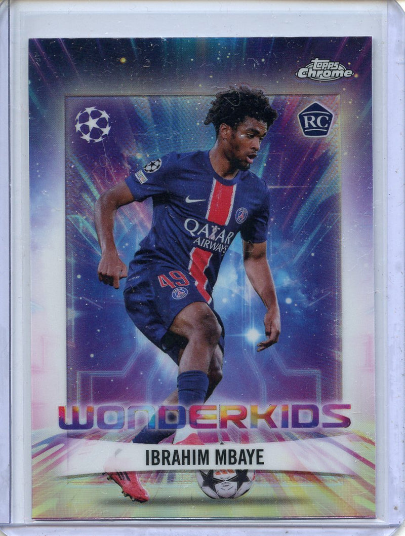 2024-25 Topps Chrome UEFA Club Comps Ibrahim Mbaye Wonderkids WK-4