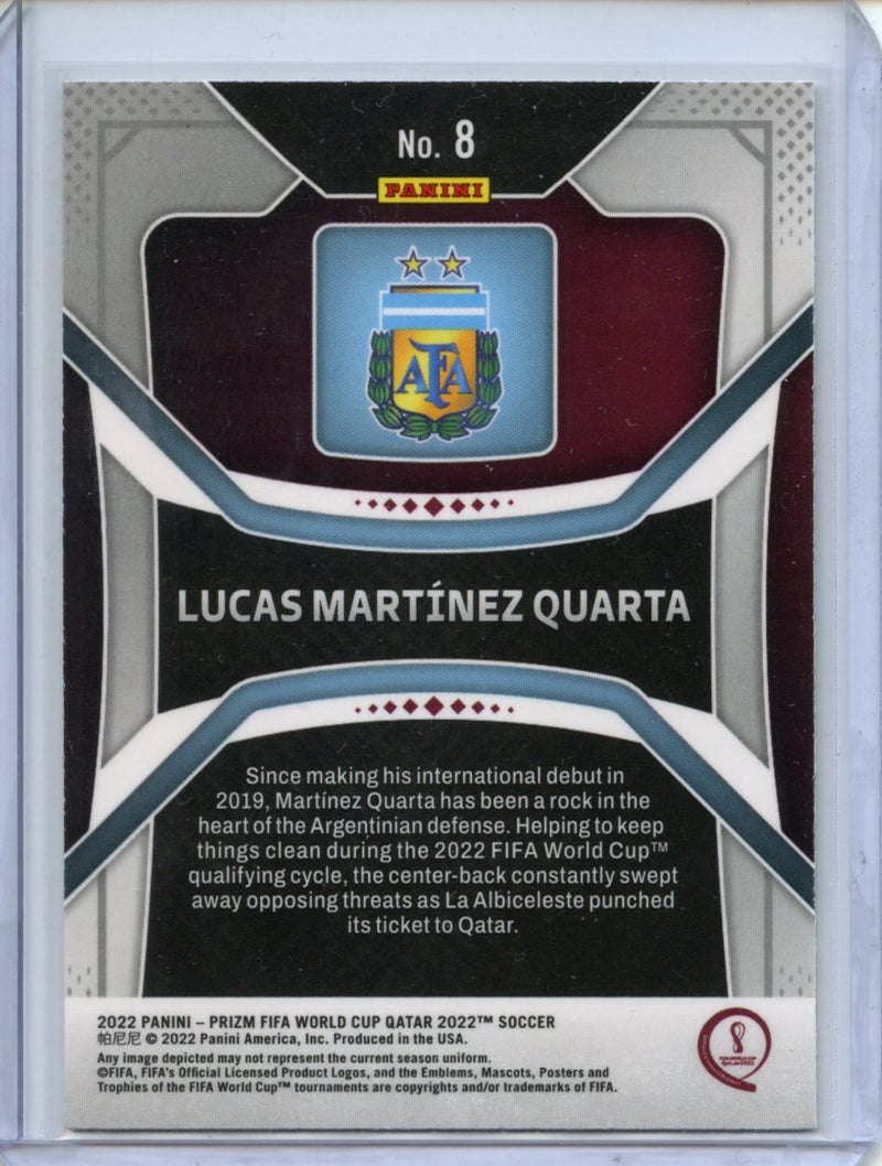 2022 Panini Prizm FIFA World Cup Qatar Lucas Martinez Quarta