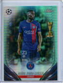 2023-24 Topps Chrome UEFA Randal Kolo Muani Aqua Prism Refractor