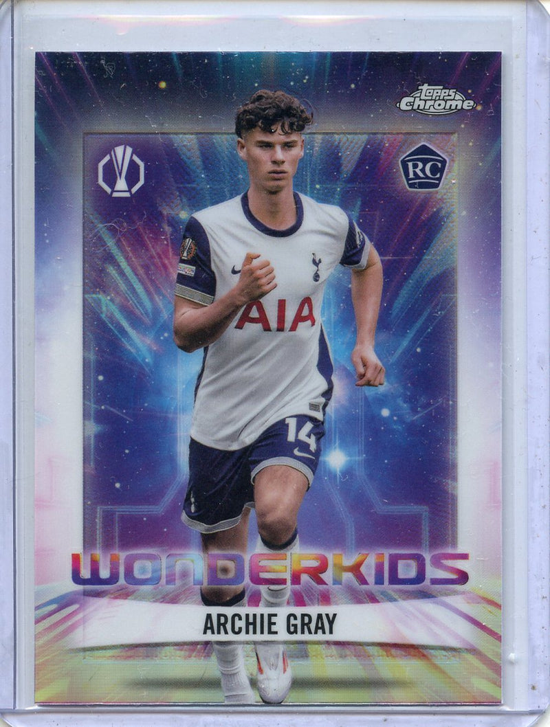 2024-25 Topps Chrome UEFA Club Comps Archie Gray Wonderkids WK-5