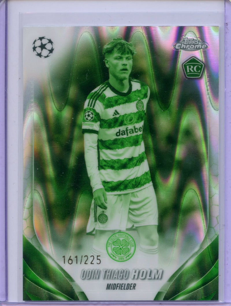 2023-24 Topps Chrome UEFA Odin Thiago Holm Night Vision Ray Wave Refractor 161/225
