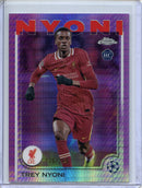 2024-25 Topps Chrome UEFA Club Comps Trey Nyoni Violet Prism 176/299