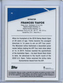2021 Topps Chrome Tennis Frances Tiafoe Refractor