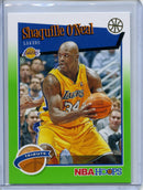 2019-20 NBA Hoops Shaquille O'Neal Tribute Neon Green