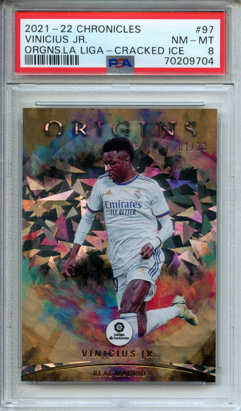 2021-22 Chronicles Vinicius JR. Origins La Liga Cracked Ice 1/23