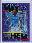 2026-27 Topps Flagship EPL Jeremy Doku Mayhem Purple Sparkle 186/199