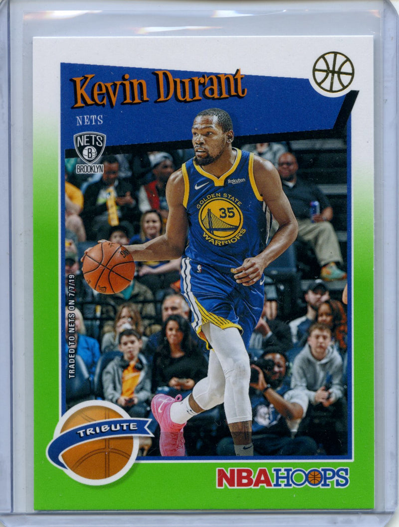 2019-20 NBA Hoops Kevin Durant Tribute Neon Green