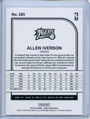 2019-20 NBA Hoops Allen Iverson Tribute Neon Green