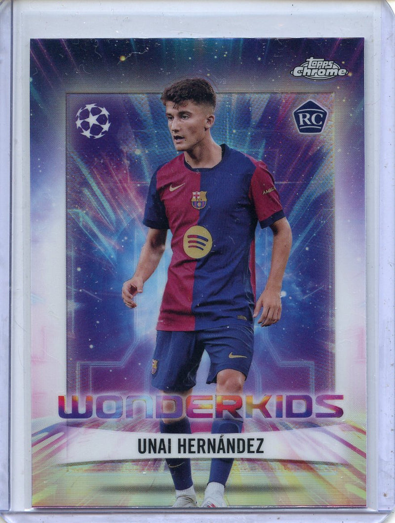 2024-25 Topps Chrome UEFA Club Comps Unai Hernández Wonderkids WK-10