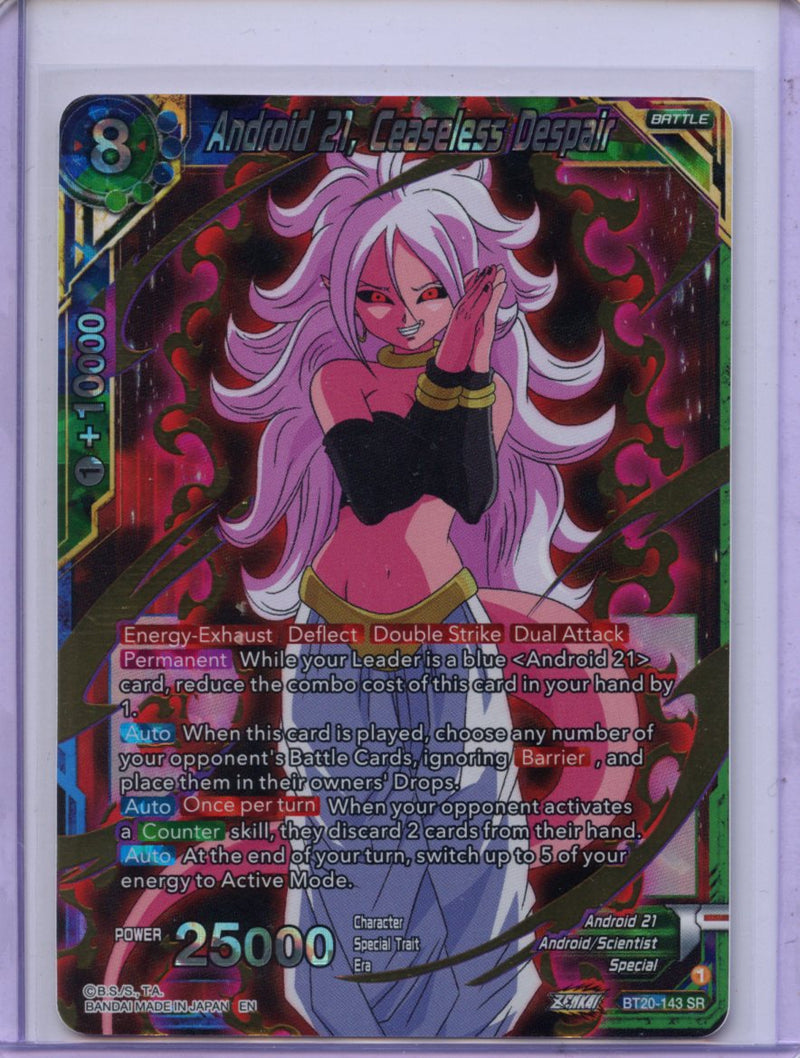 Android 21, Ceaseless Despair - Power Absorbed BT20-143 SR Foil