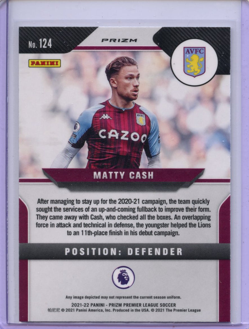 2021-22 Panini Prizm Premier League Matty Cash Silver Prizm