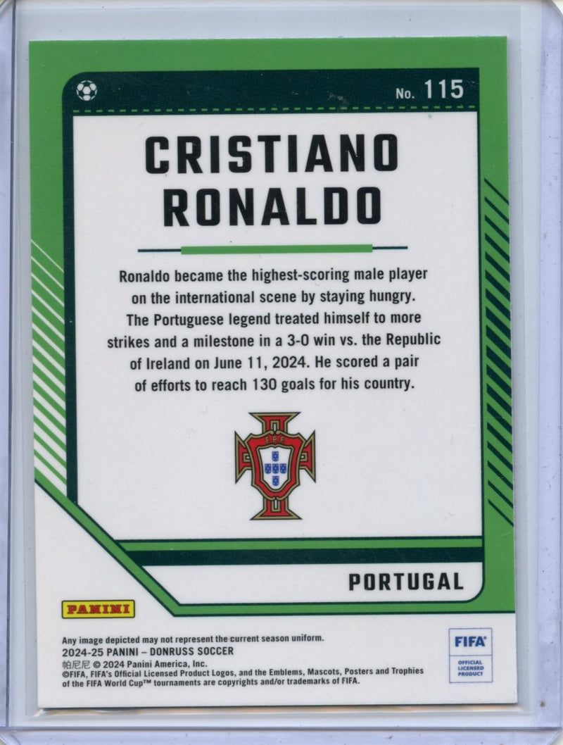 2024-25 Donruss Cristiano Ronaldo Optic