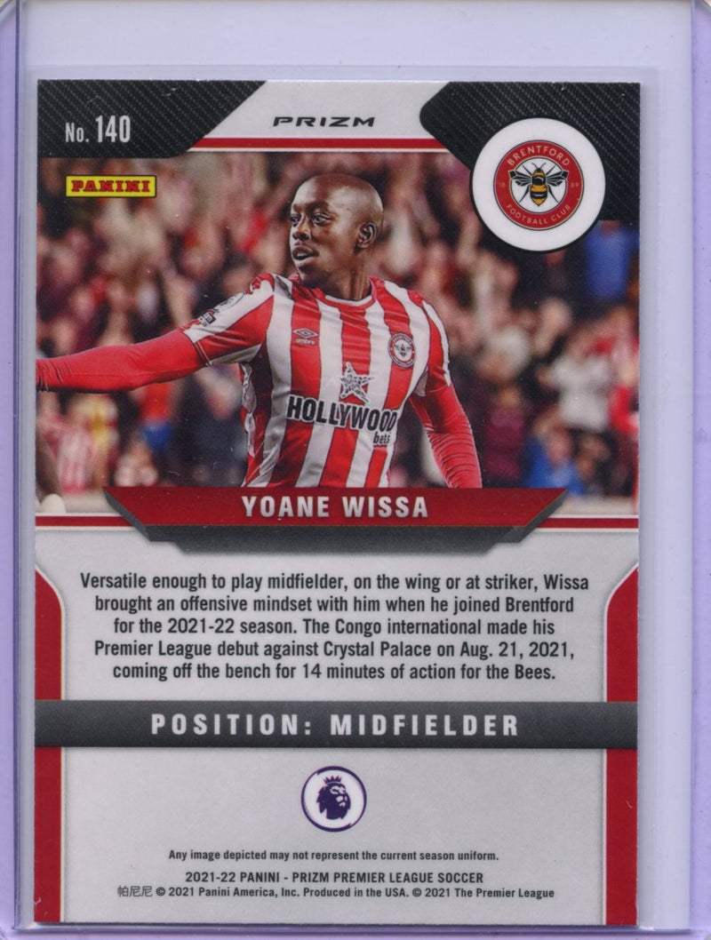 2021-22 Panini Prizm Premier League Yoane Wissa Silver Prizm