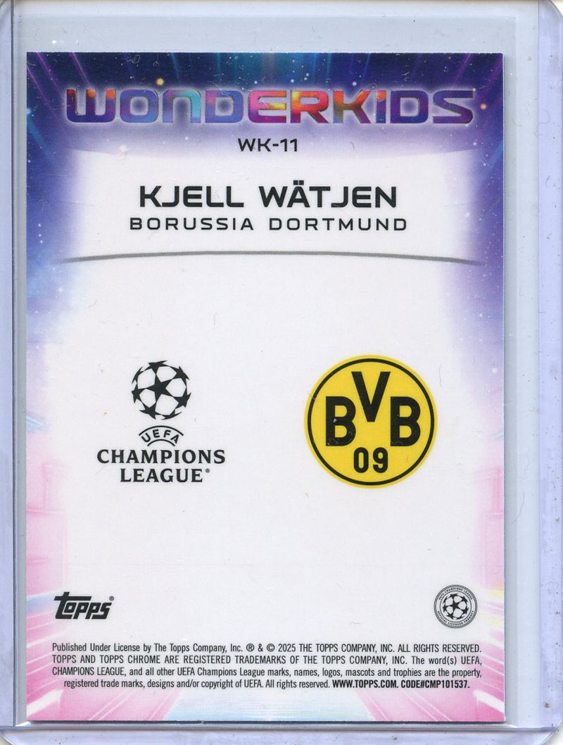 2024-25 Topps Chrome UEFA Club Comps Kjell Watjen Wonderkids WK-11