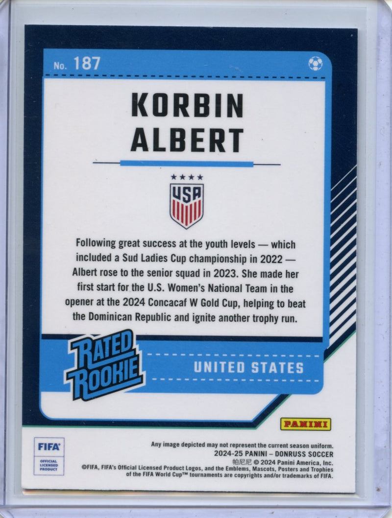 2024-25 Donruss Korbin Albert Optic