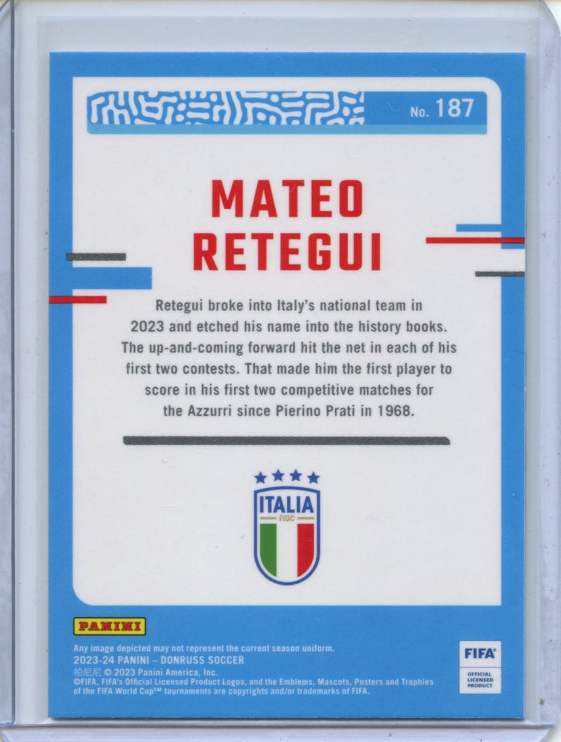 2023-24 Donruss FIFA Mateo Retegui Optic
