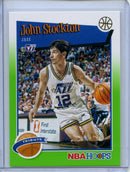 2019-20 NBA Hoops John Stockton Tribute Neon Green