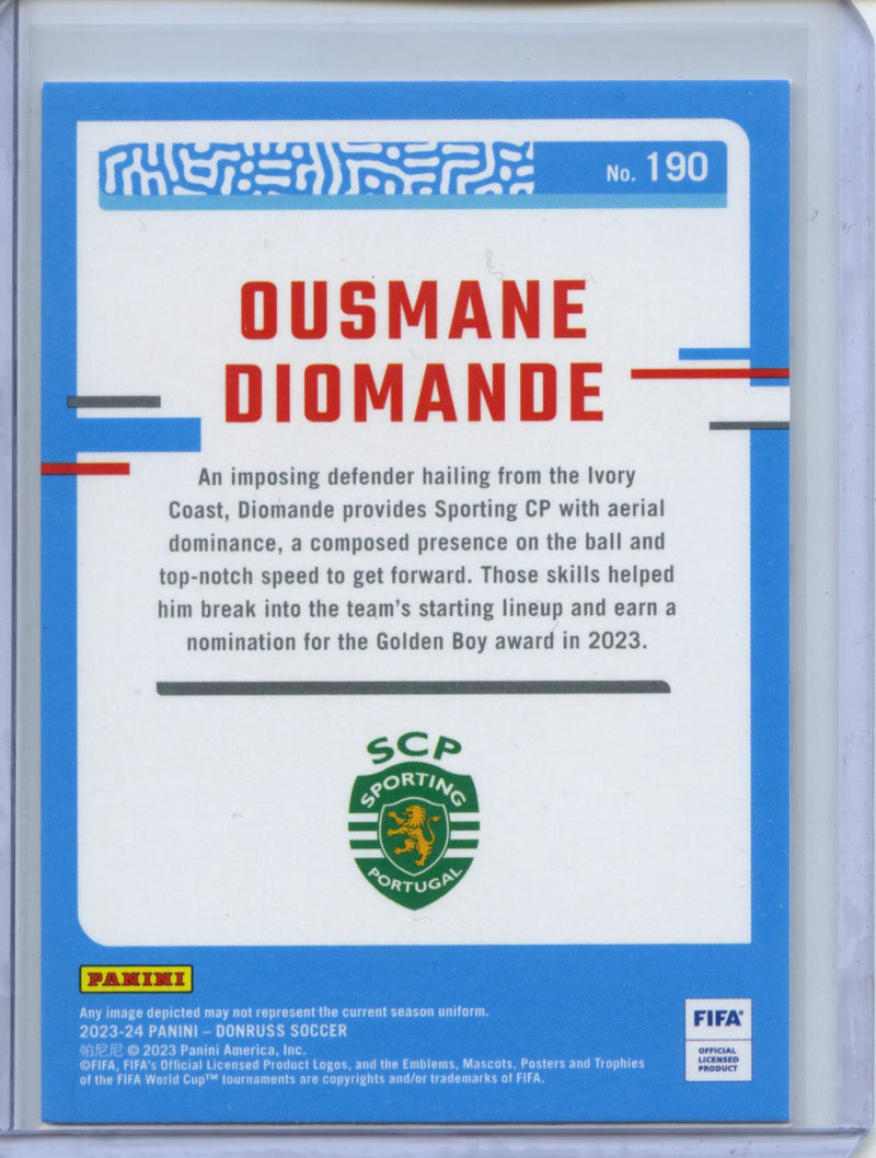 2023-24 Donruss FIFA Ousmane Diomande