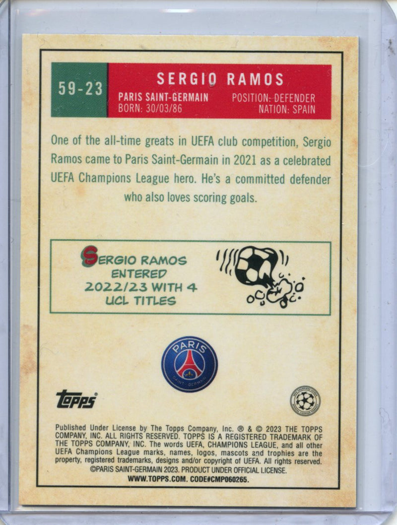 2022-23 Topps Chrome UEFA Sergio Ramos 1959 Topps