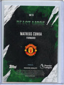 2026-27 Topps Flagship EPL Matheus Cunha Beast Mode Aqua Sparkle 68/499