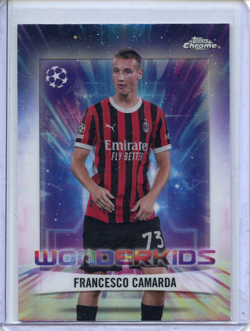 2024-25 Topps Chrome UEFA Club Comps Francesco Camarda Wonderkids WK-14