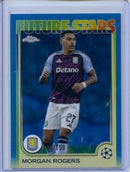2024-25 Topps Chrome UEFA Club Comps Morgan Rogers Blue 44/150