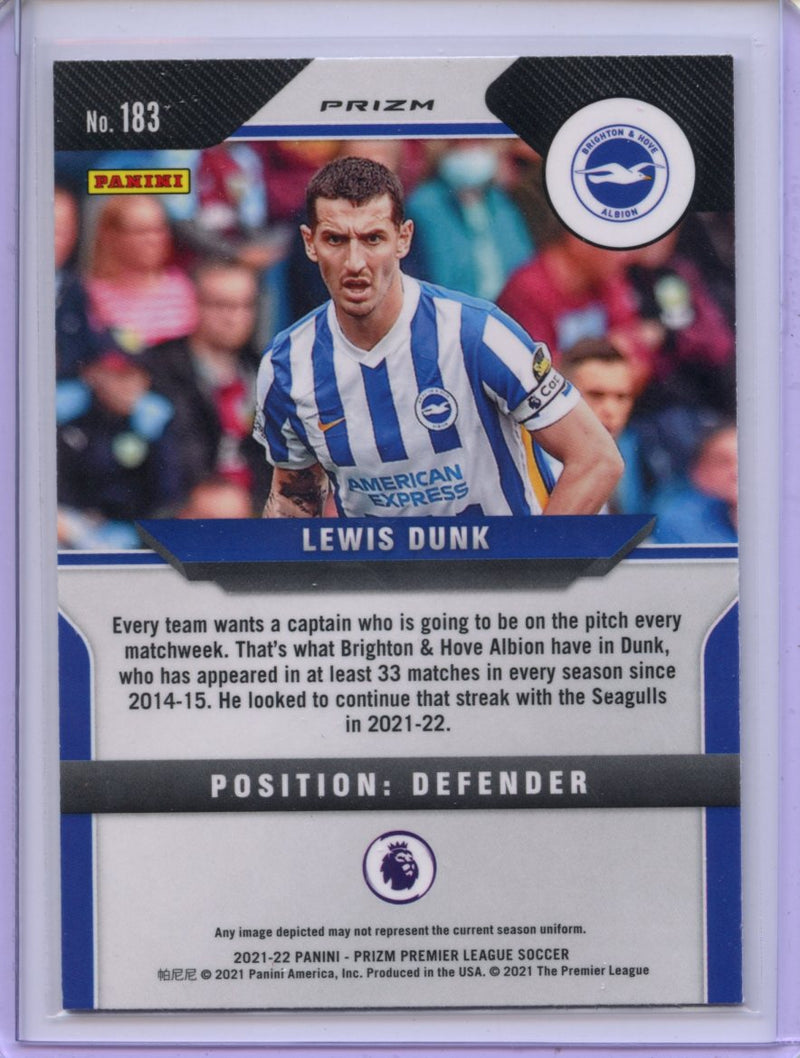 2021-22 Panini Prizm Premier League Lewis Dunk Silver Prizm