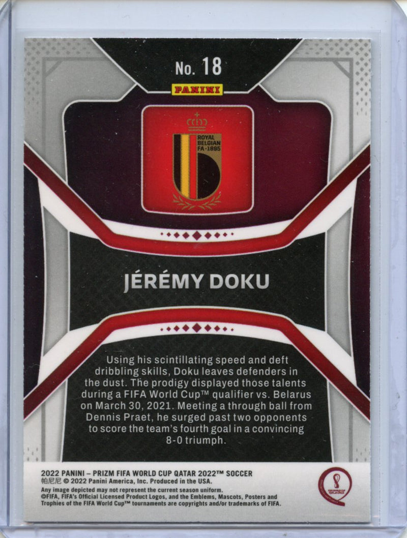 2022 Panini Prizm FIFA World Cup Qatar Jeremy Doku