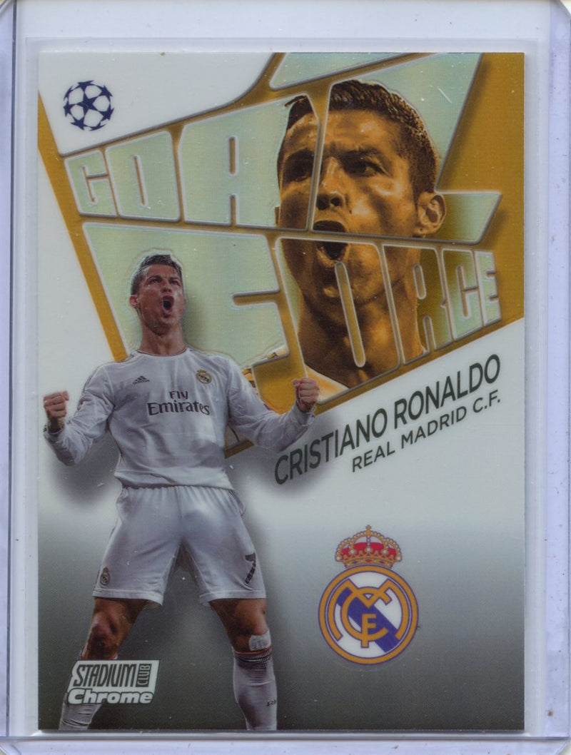 2022-23 Stadium Club Chrome UEFA CC Cristiano Ronaldo Goal Force