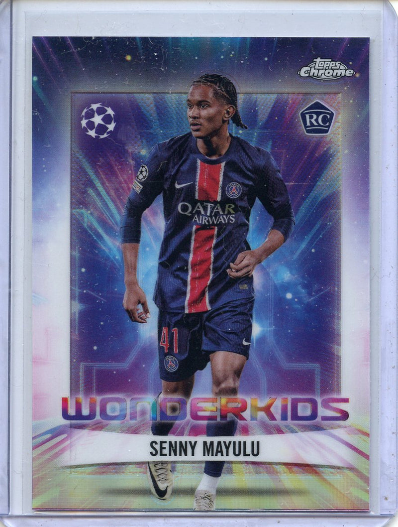 2024-25 Topps Chrome UEFA Club Comps Senny Mayulu Wonderkids WK-15