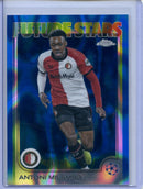 2024-25 Topps Chrome UEFA Club Comps Antoni Milambo Blue Lava 51/150