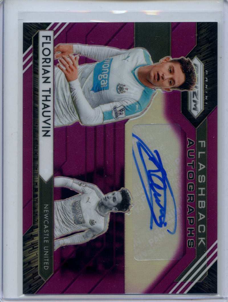 2020-21 Panini Prizm Premier League Florian Thauvin Flashback Autographs Purple 39/49