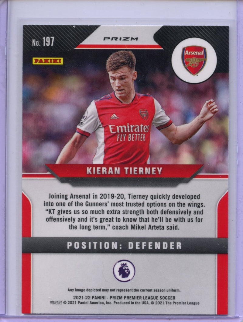 2021-22 Panini Prizm Premier League Kieran Tierney Silver Prizm