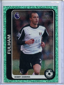 2026-27 Topps Flagship EPL Bobby Zamora Retro Threads Aqua Sparkle 388/499