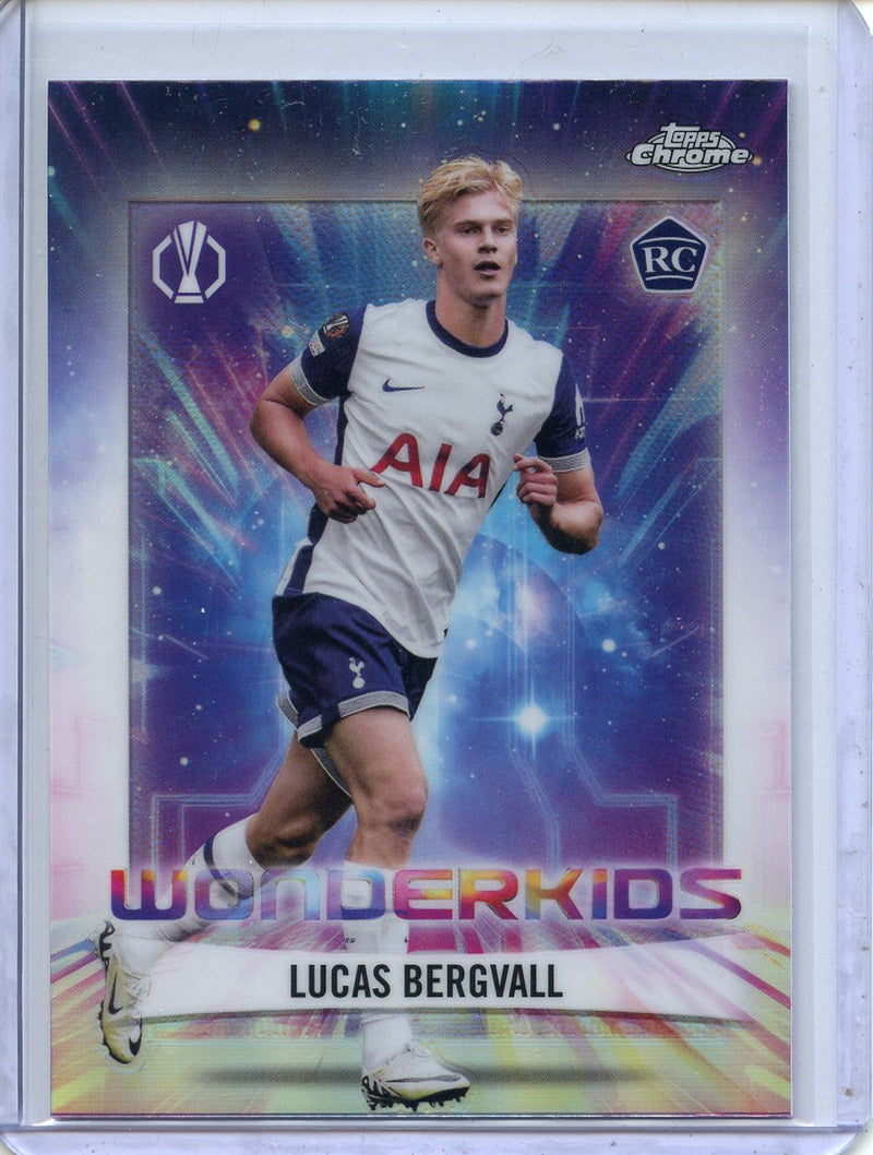 2024-25 Topps Chrome UEFA Club Comps Lucas Bergvall Wonderkids WK-16
