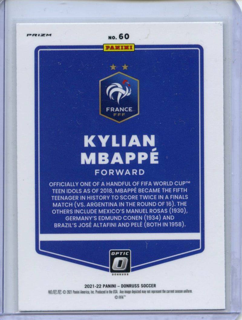 2021-22 Panini Donruss Road To Qatar Kylian Mbappe Optic Holo