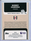2026-27 Topps Flagship EPL Bobby Zamora Retro Threads Aqua Sparkle 388/499