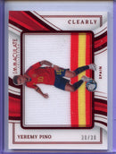 2023-24 Panini Immaculate Yeremy Pino Clearly Immaculate Jerseys Ruby 30/30