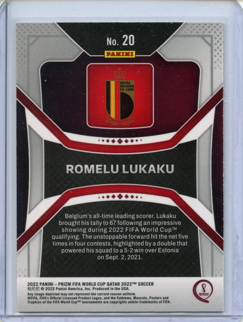 2022 Panini Prizm FIFA World Cup Qatar Romelu Lukaku