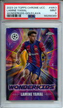 2023-24 Topps Chrome UEFA Lamine Yamal Wonderkids Gold Lava