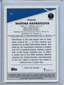 2021 Topps Chrome Tennis Martina Navratilova Refractor