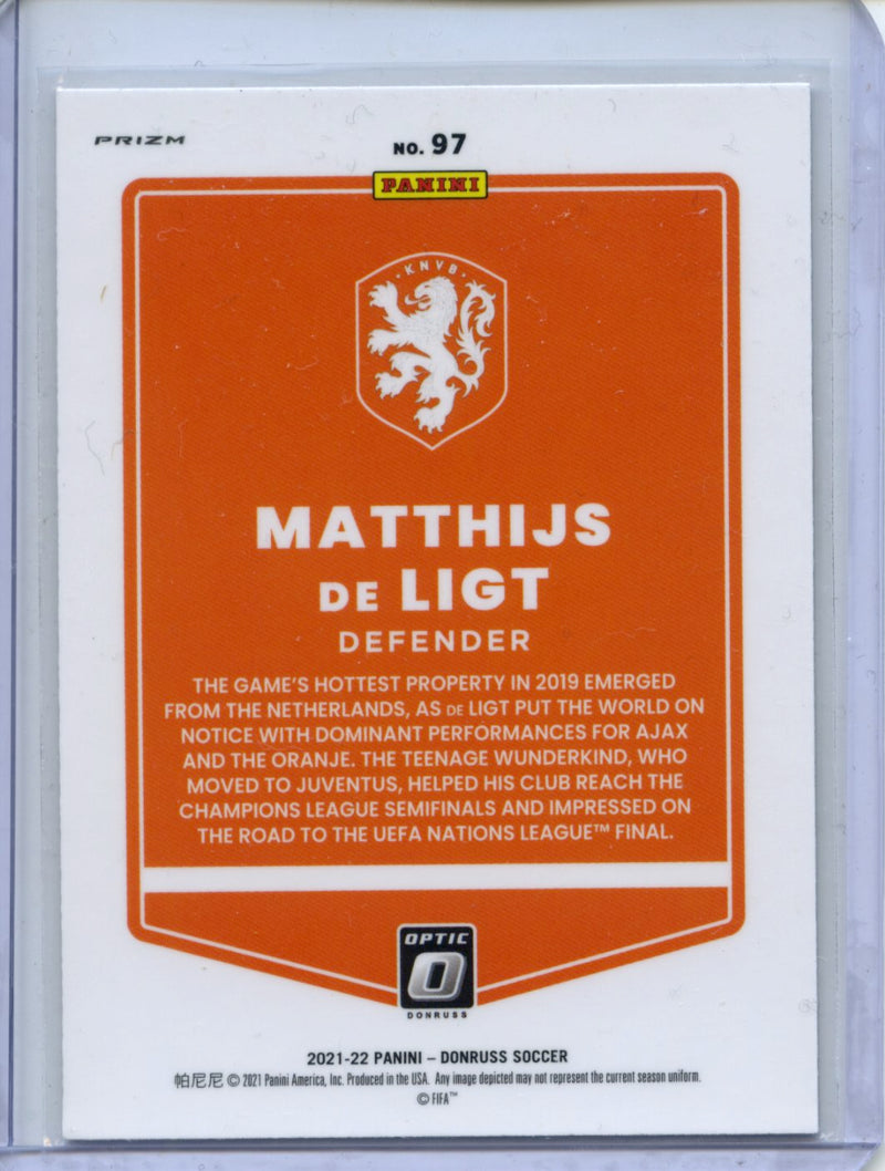 2021-22 Panini Donruss Road To Qatar Matthijs De Ligt Optic Holo