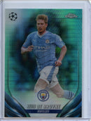 2023-24 Topps Chrome UEFA Kevin De Bruyne Aqua Prism Refractor