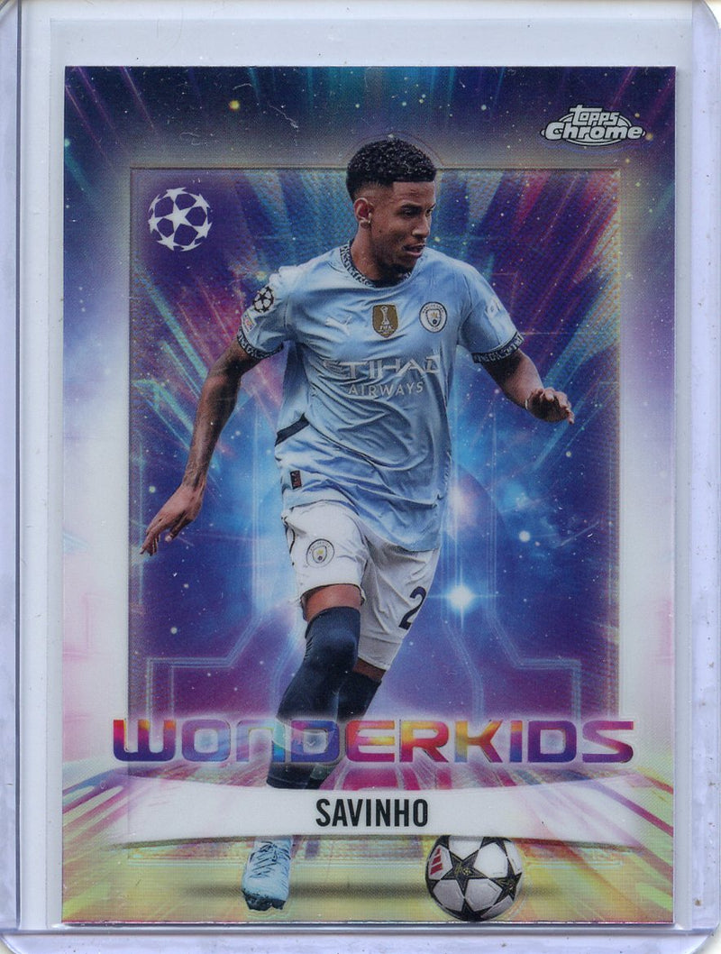2024-25 Topps Chrome UEFA Club Comps Savinho Wonderkids WK-17