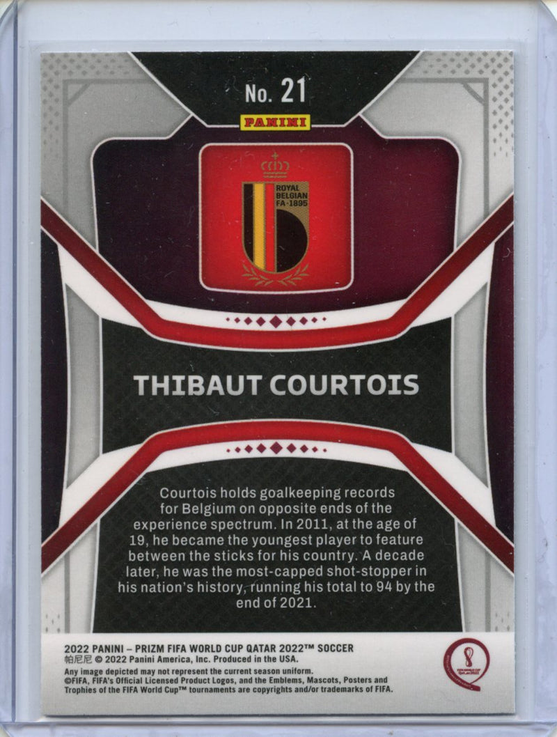 2022 Panini Prizm FIFA World Cup Qatar Thibaut Courtois